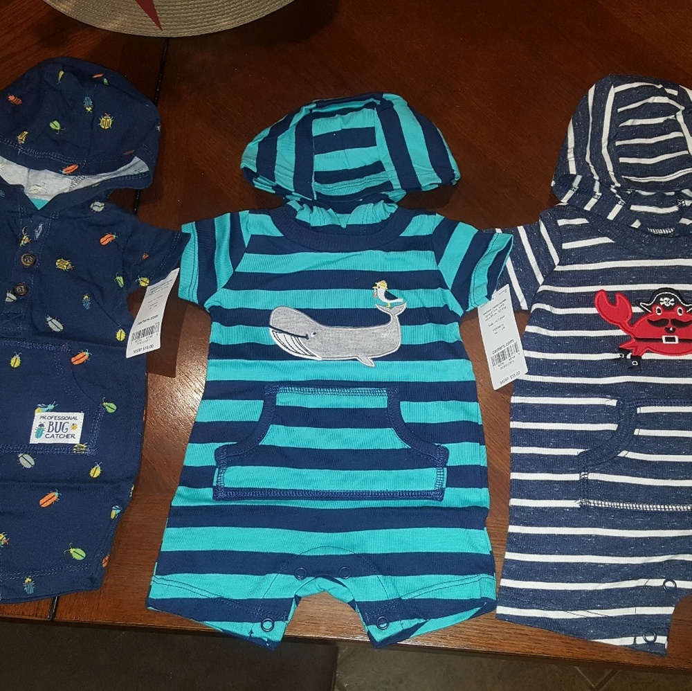 Baby boy Newborn 3 Rompers